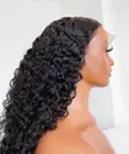 Термостойкий синтетический парик для чернокожих женщин со средней частью, с детскими волосами
