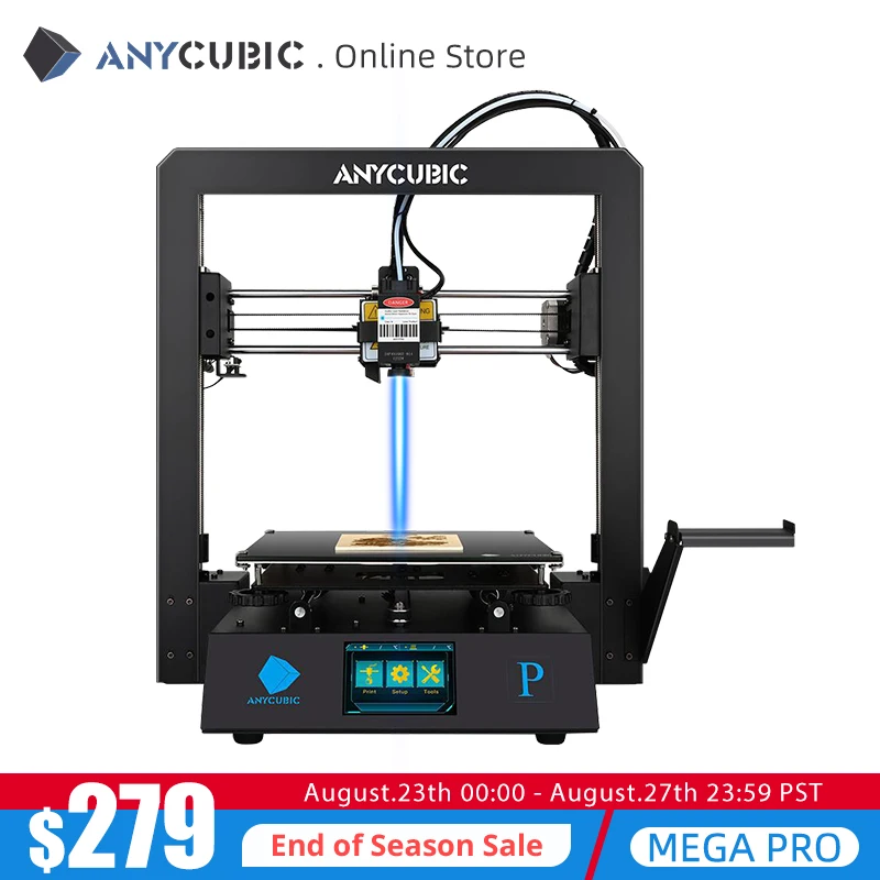 3D принтер ANYCUBIC Mega Pro сенсорный экран двойная передача экструдер|3D принтеры| |