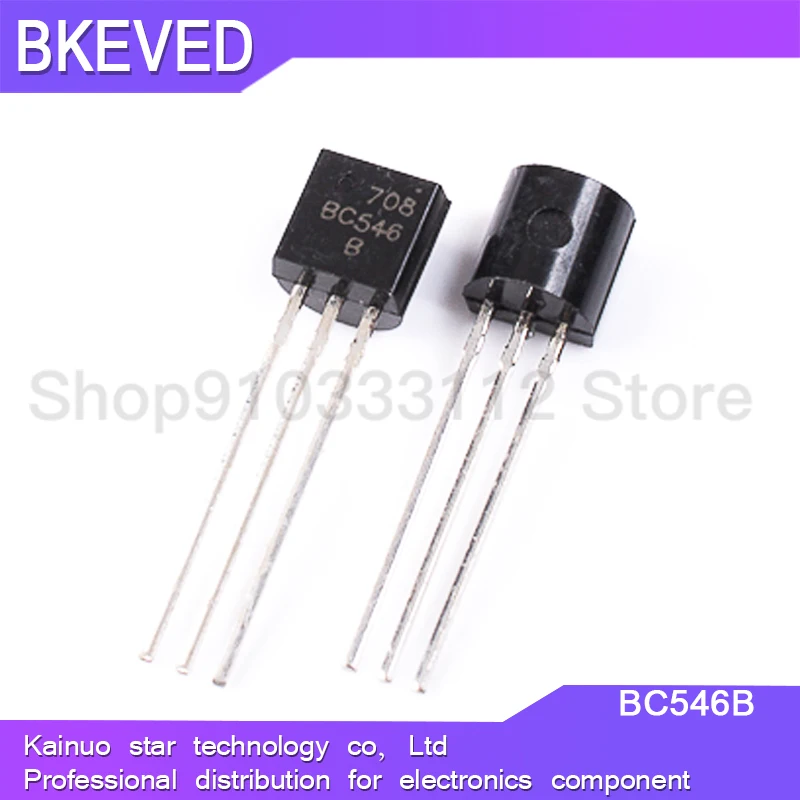 100 шт. BC546 TO-92 BC546B TO92 546B Новый триодный транзистор | Транзисторы