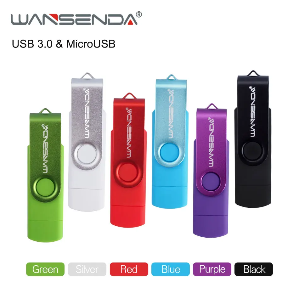 WANSENDA OTG USB флеш накопитель 3 0 16 ГБ 32 64 128 256 ГБ|memory stick|pendrive memory stick8gb flash drive |