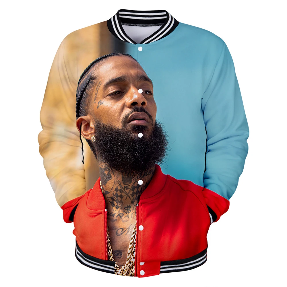 nipsey hussle 3D бейсбольная форма новые мужские/женские весенние повседневные бейсбольные куртки Harajuku Одежда Плюс Размер Уличная