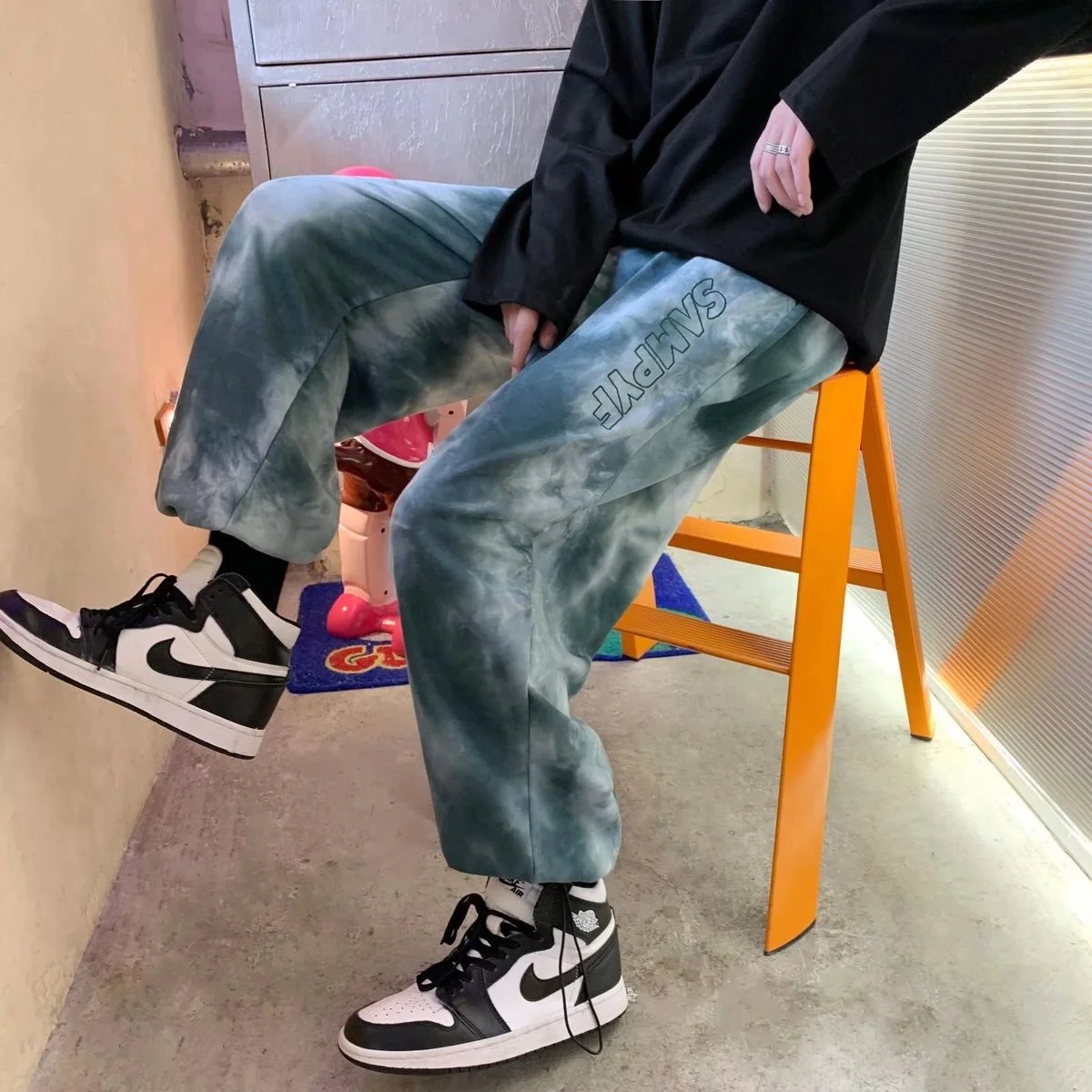 

Повседневные свободные брюки Neploha для женщин, модные спортивные штаны с широкими штанинами и надписью, с рисунком, в стиле хип-хоп