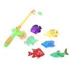 ABWE обучающая и развивающая Магнитная 3D рыболовная игрушка поставляется с 6 рыбами и удочками для активного отдыха и спорта, игрушка в подарок для ребенкаребенка