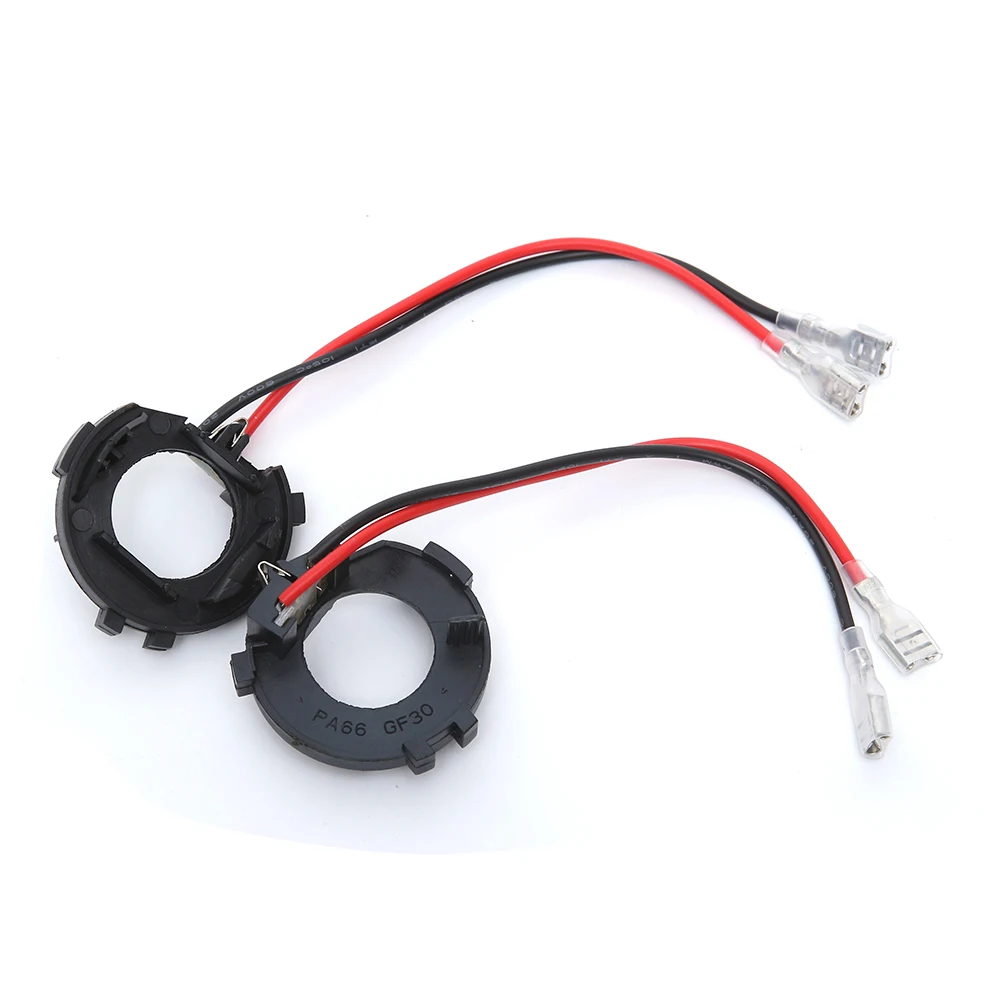 

H7 Headlight Adapter Bulb Holders Auto Lamp Light Clip LED Base for Golf 5 MK5 Jetta Car Headlight Bulb Base Adapters