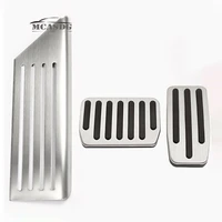 3pcs stainless steel car foot pedal pads covers fit for tesla model 3 accelerator pedal