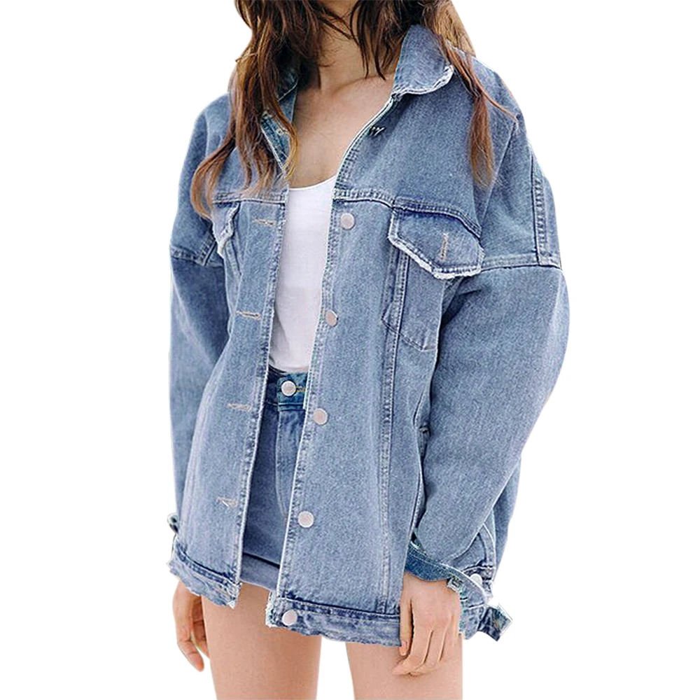 Style3 HEFLASHOR Женские повседневные джинсовые куртки кардиган на молнии Casaco Feminino пальто с карманами Топ уличная тонкая джинсовая куртка с эластичной резинкой на талии - Цвет: Style3
