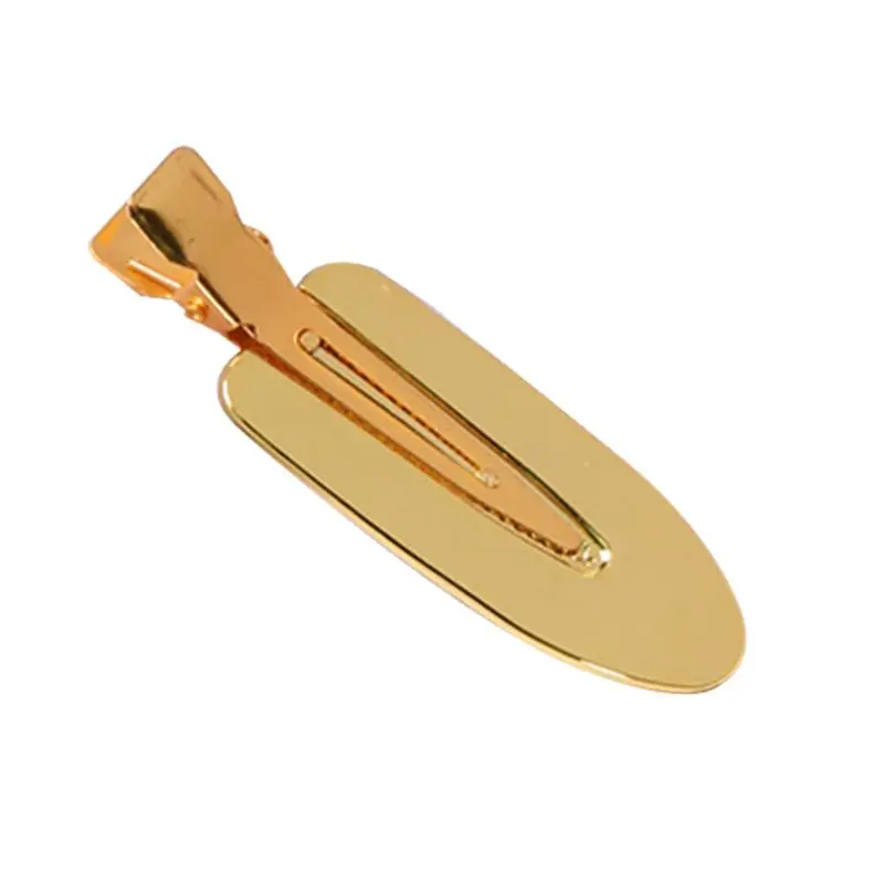 Золотые бесшовные зажимы для волос без изгибов 2 шт. складок следов зажим завивки