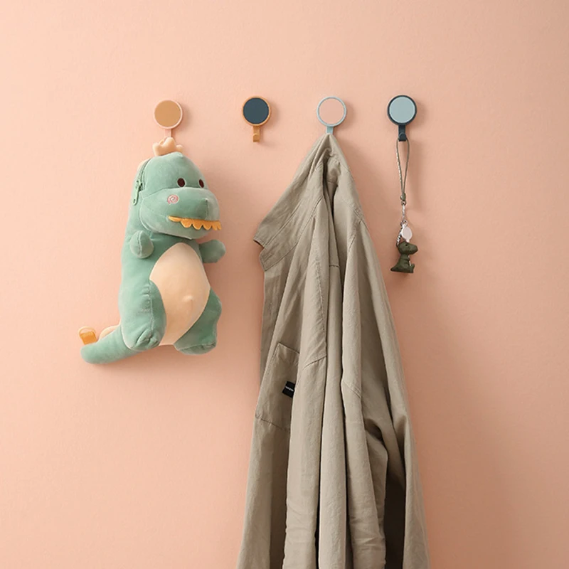3pcs Colorful Wall Hooks Strong Nail-free Bathroom Kitchen Hallway Clothes Hangers Hangings Home Storage Hook | Дом и сад