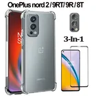 ванплас норд 2 чехол Силиконовые чехлы для Oneplus Nord 2 5g чехол + One plus Nord 2 стекло для One Plus 9RT 9R 8T Nord CE, Противоударная задняя крышка для One plus Nord 2 5g чехол для телефона ван плас норд 2 5G