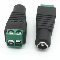 10pair female male dc power jack connector crimp terminal blocks plug adapter for 2 pin 5050 3528 single color led strip wire