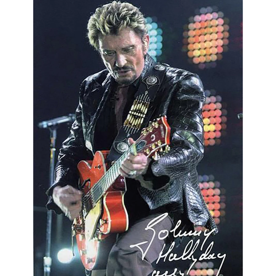 

Full Square Round Drill 5D DIY Diamond Painting French Rock Singer "Johnny Hallyday"Embroidery Cross Stitch 3D Home Decor Gift