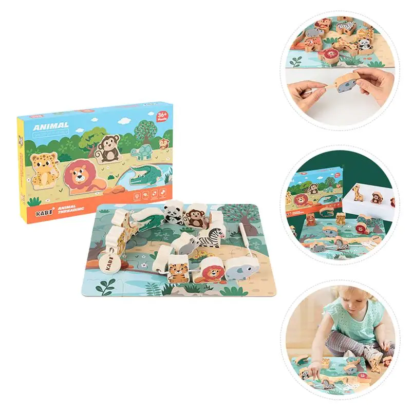 

1 set of Educational Plaything Cognitive Toys Wood Puzzle Toys for Children Baby