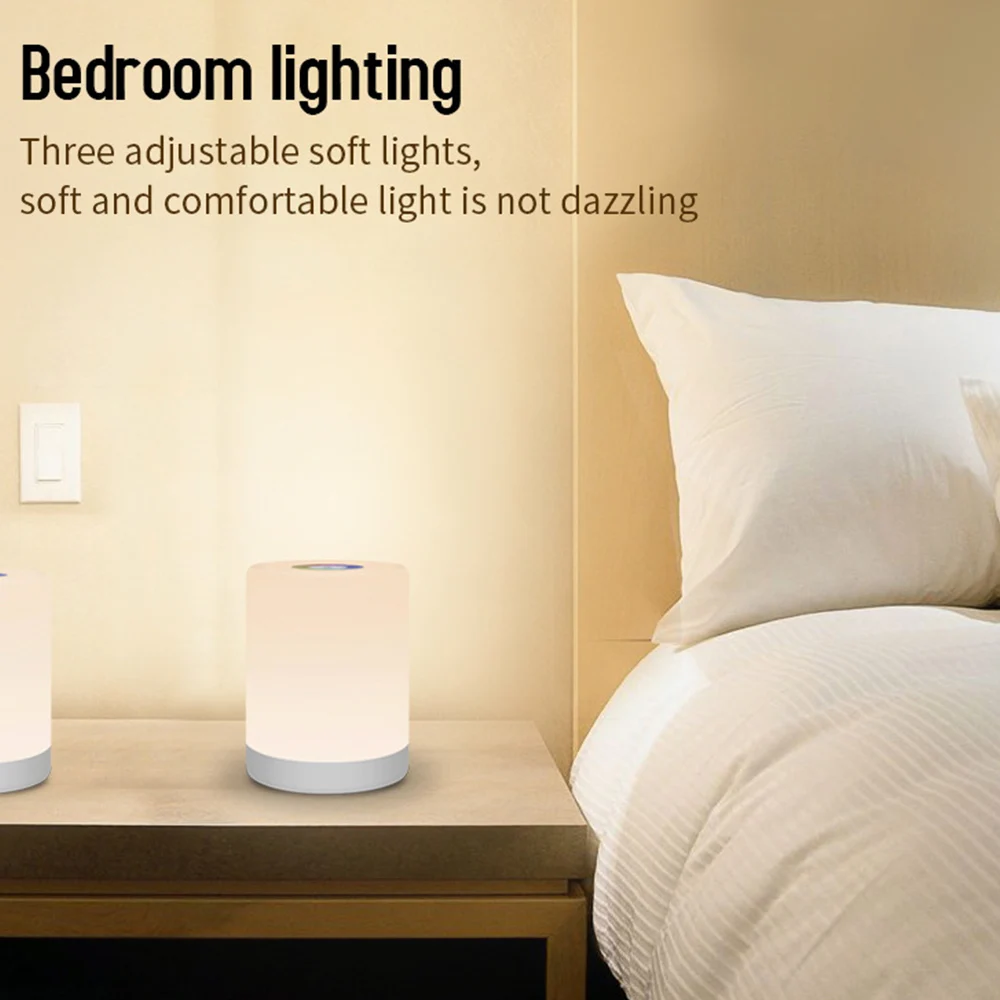 Светодиодный сенсорный Управление Ночной светильник Диммер лампа Смарт