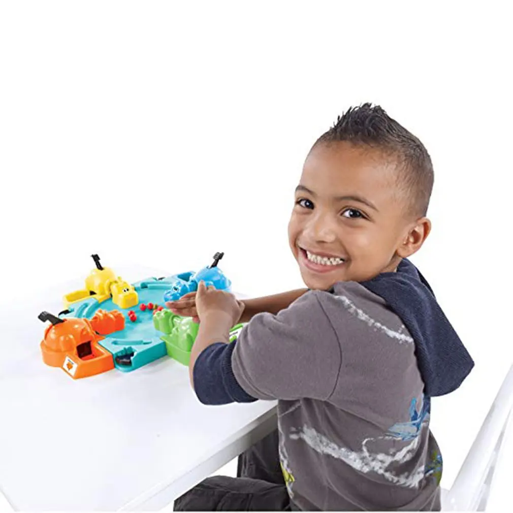 

Hungry Hippo Swallowing Marbles Interactive Educational Toys Early Education Double Competitive Game Kids' Marble Game