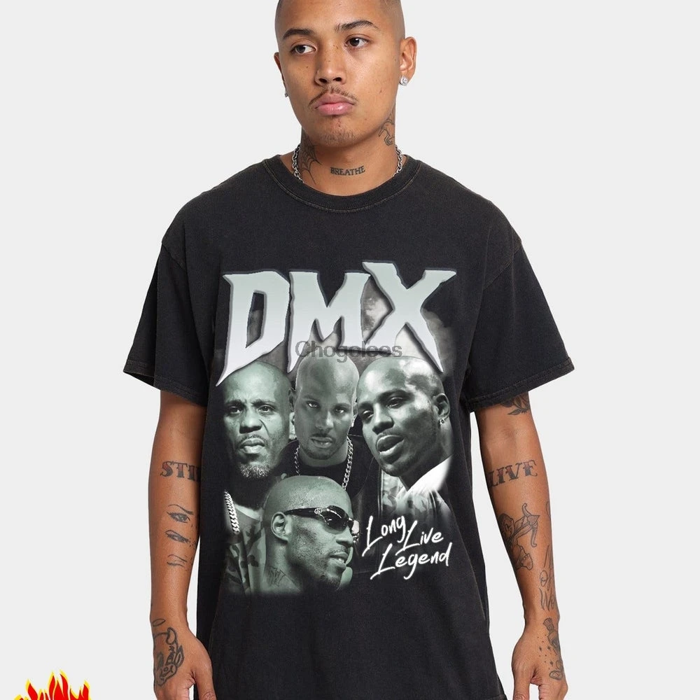 Винтажная Футболка Dmx 90s Rap художественная футболка унисекс с принтом толстовка
