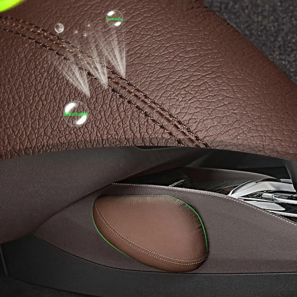 Кожаная Универсальная автомобильная подушка для ног наколенник поддерживающая