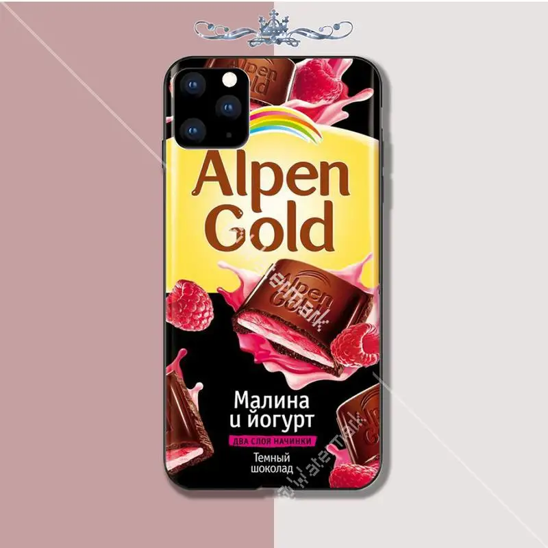 Роскошный чехол для телефона Alpen с золотым шоколадом Iphone 5s Se 2020 6 6s 7 8 Plus X Xs Max Xr 11 Pro
