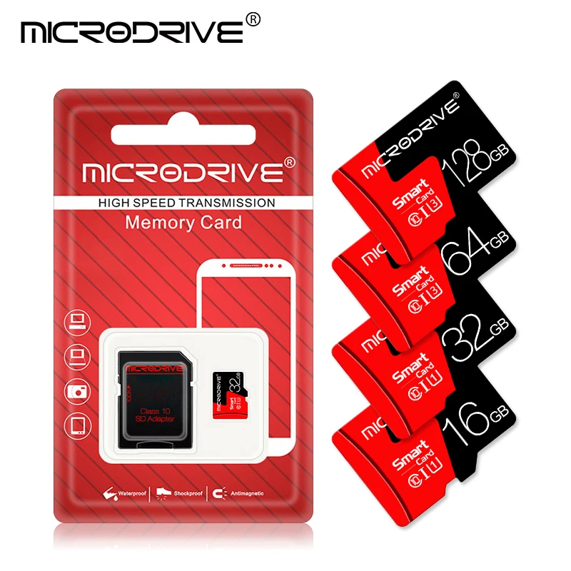 

Micro SD карта памяти 16-128 ГБ, класс 10, 128 ГБ