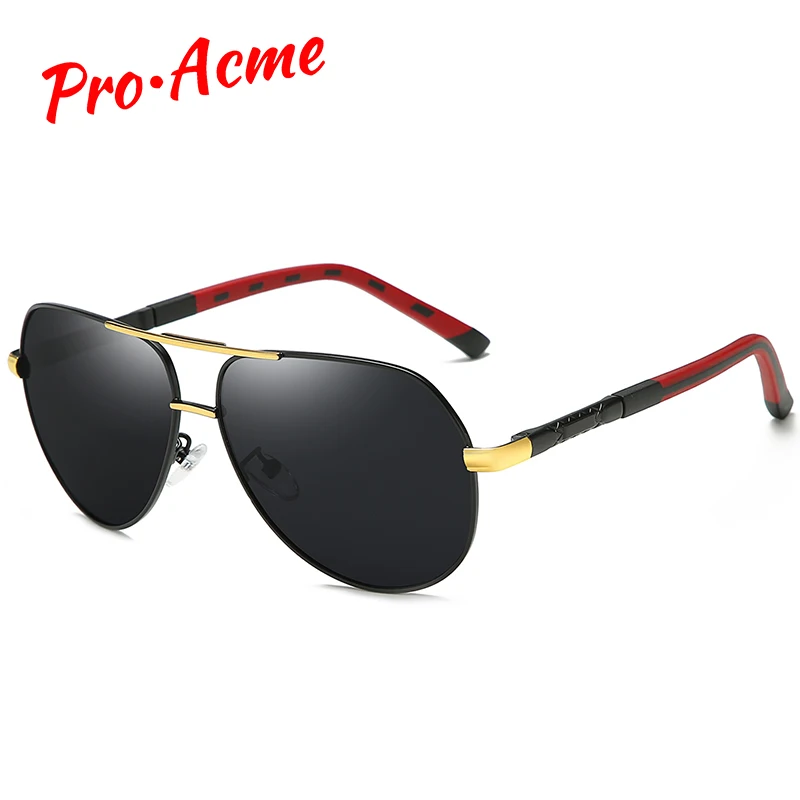 Pro Acme винтажные алюминиевые поляризованные солнцезащитные очки мужские пилота с