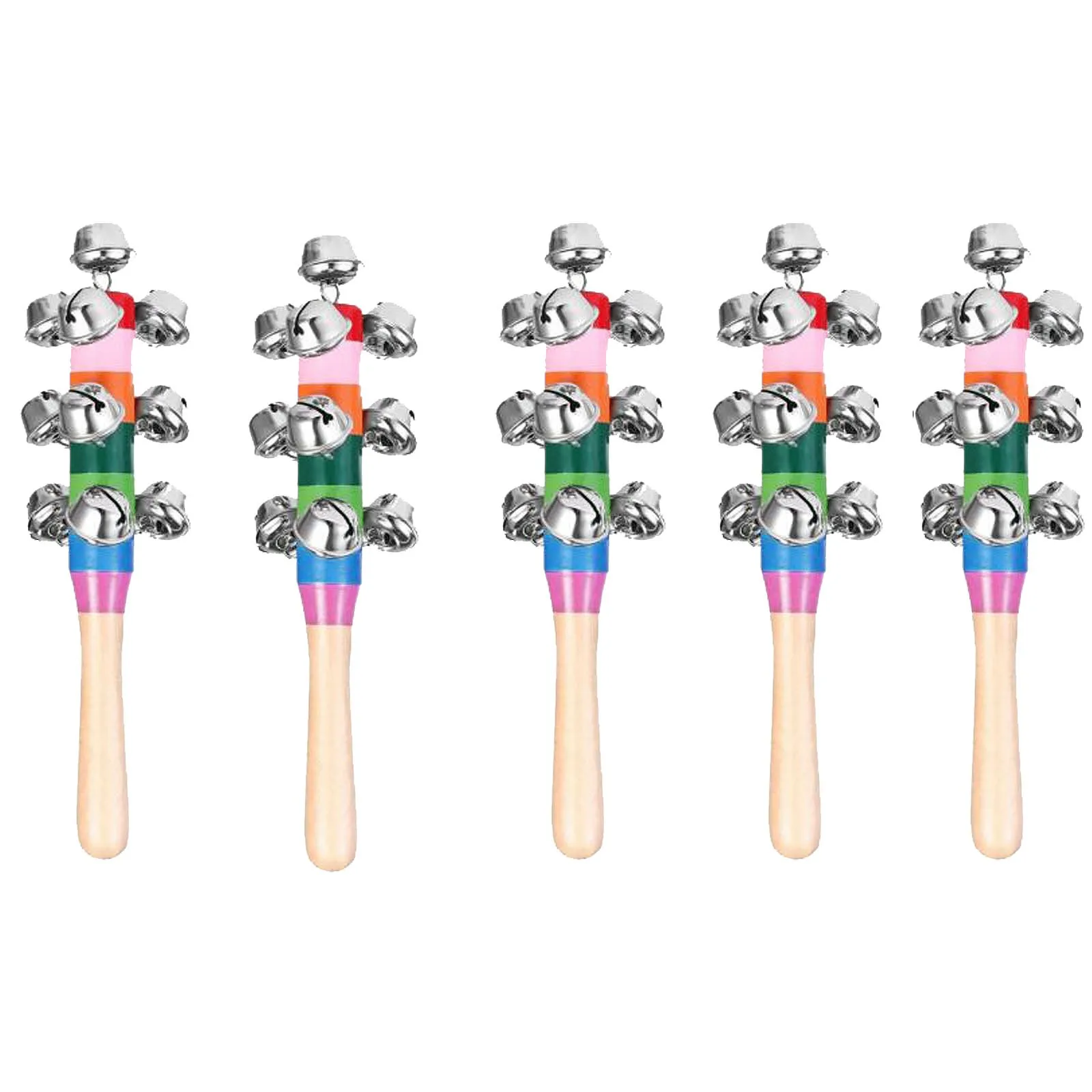 Игрушечный музыкальный инструмент 5 шт. красочные погремушки рождественский