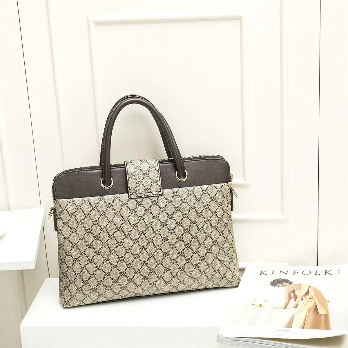 2022 fashion womens leather briefcases women laptop briefcase work office bag ladies crossbody bags for woman business handbags free global shipping