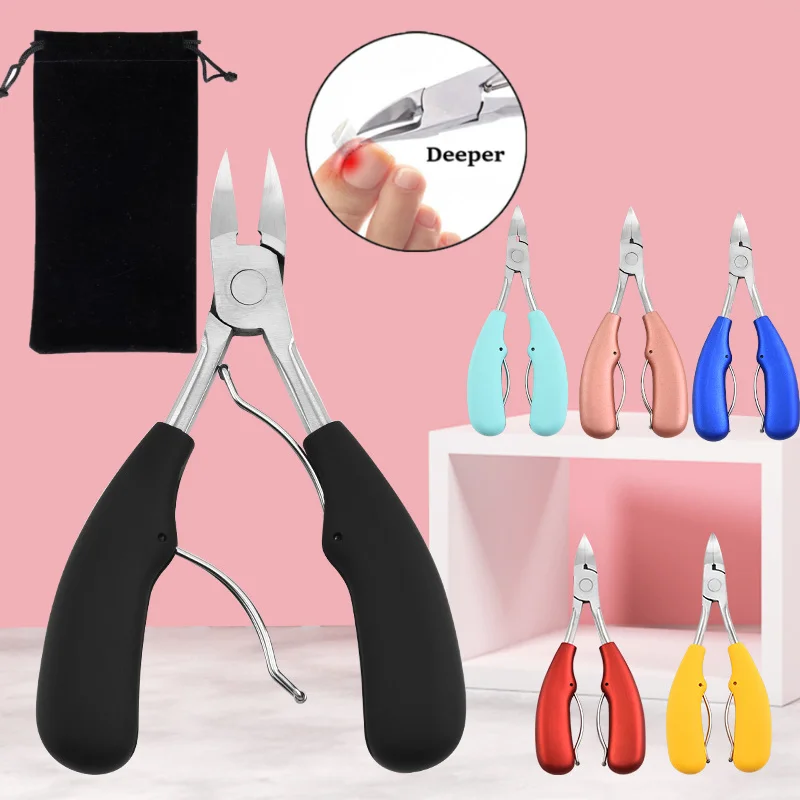 

1pc Beauty Sharp Curved Paronychia Remover Nail Scissors Manicure Toes Dead Skin Pliers Trimming Nail Clipper Nipper