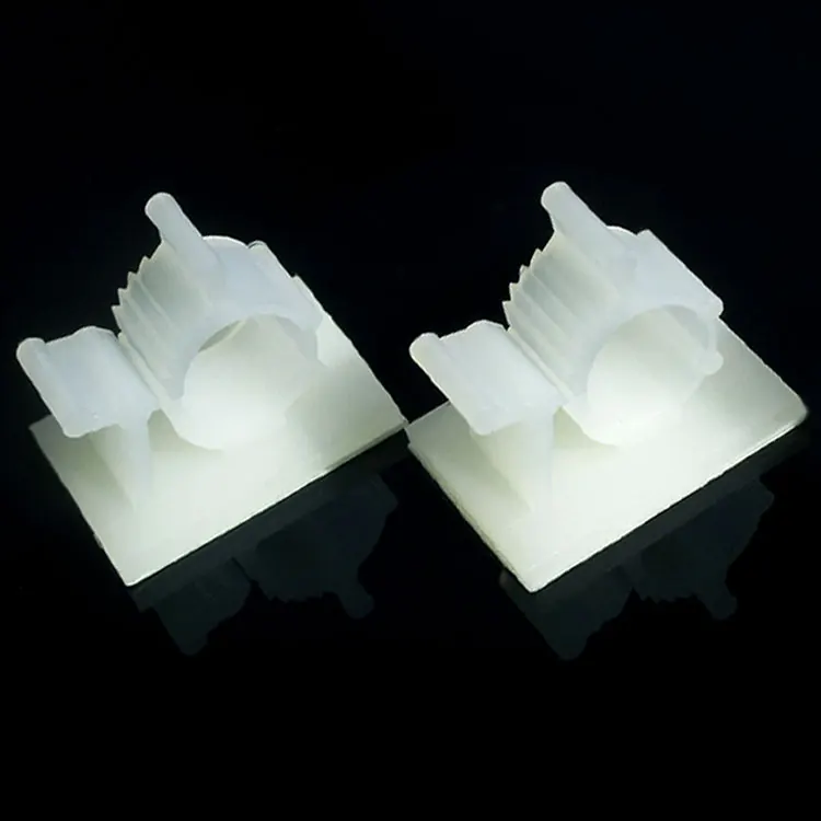 

10pcs Cable Clamp Self Adhesive Car Cord Clip Adjustable Wire Tie Fixed Organizer Line Management Fasteners Mount Holder White