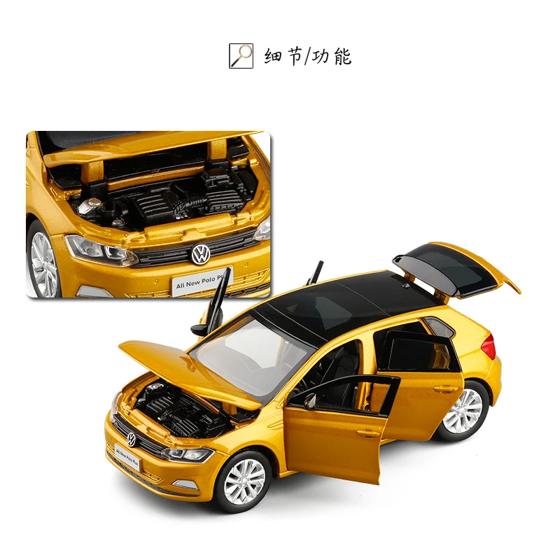 Игрушечный автомобиль 1:32 новинка POLO Plus металлический сплав литье под давлением