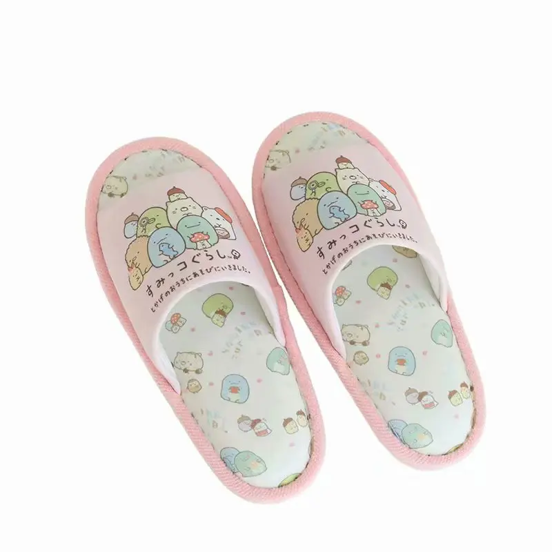Симпатичные Красивые женские тапочки Sumikko Gurashi домашняя мягкая женская обувь для