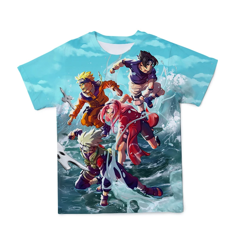 

New Summer 3D Men's Naruto T-shirt Clothing Anime Loose And Comfortable Style Short Sleeve Large Size 110-6 XL ( Customizable )