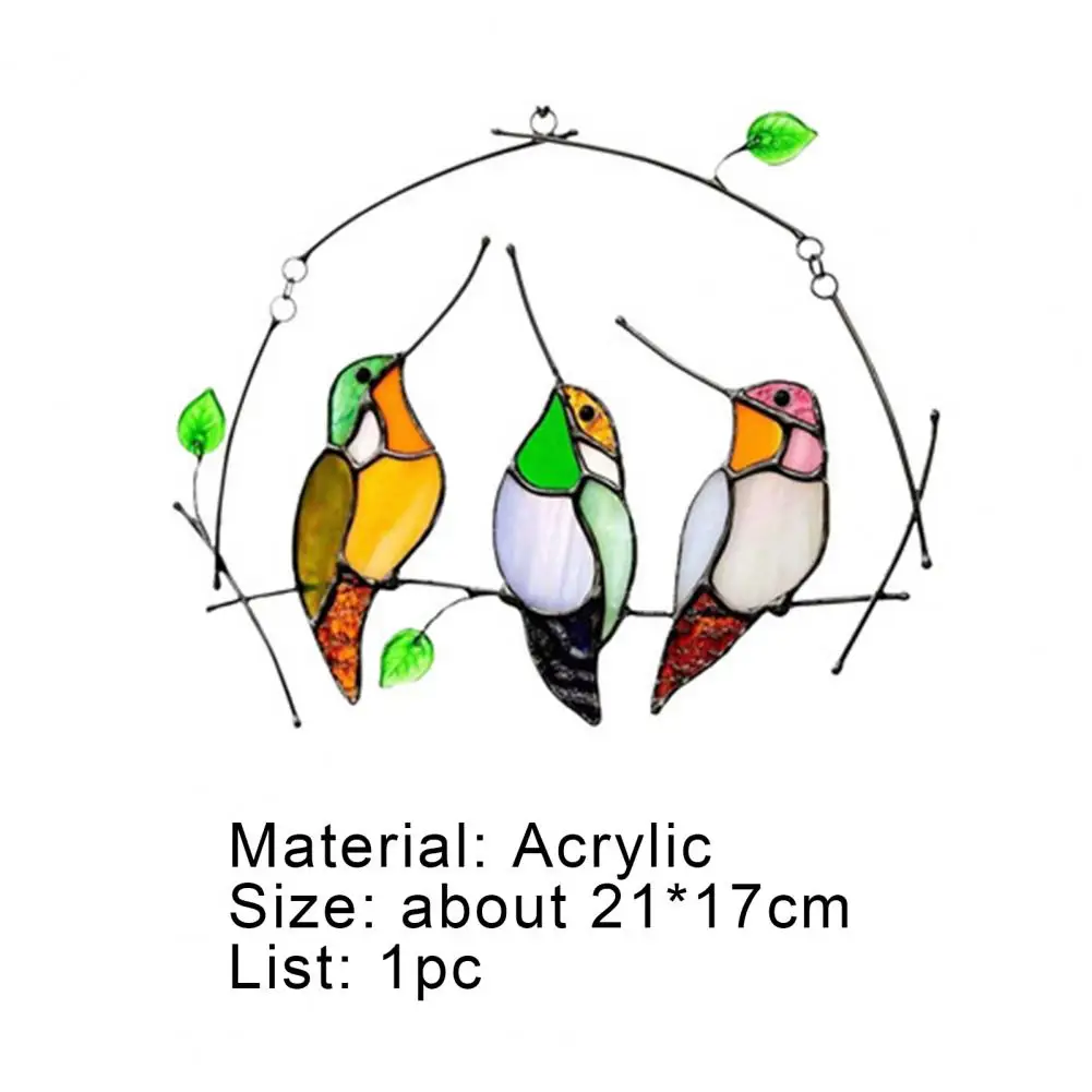 

Pendant Multifunctional Attractive Acrylic Miniature Fake Bird Ornament for Home