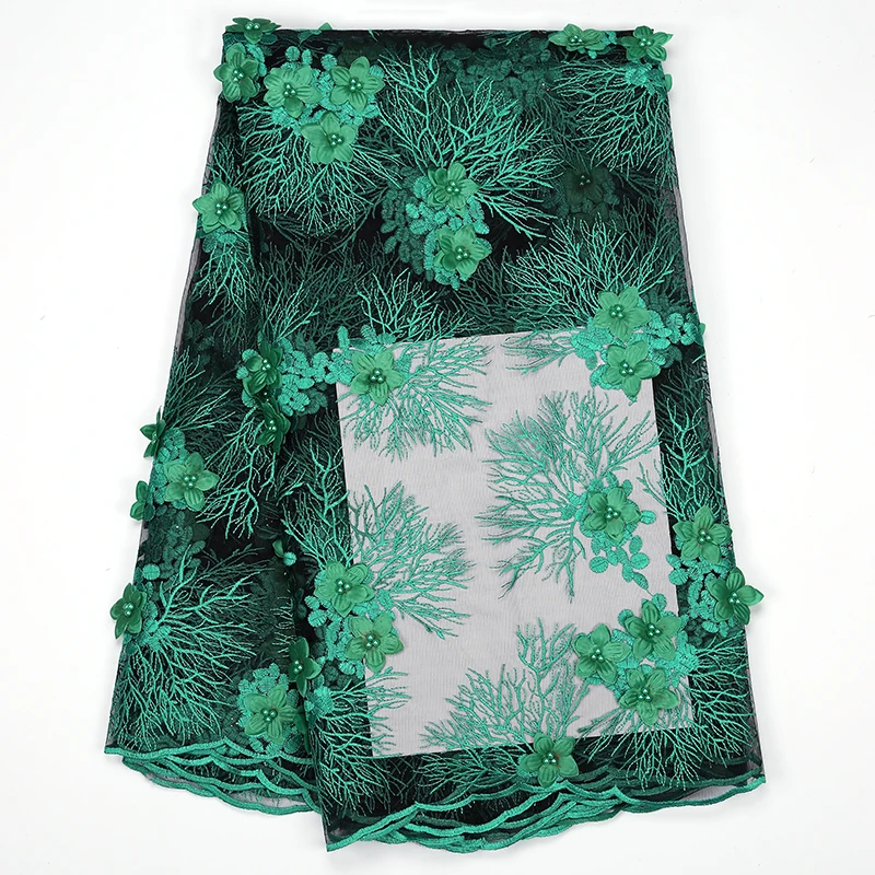 2019 новое французское 3D Африканское кружевное полотно много высокого качества