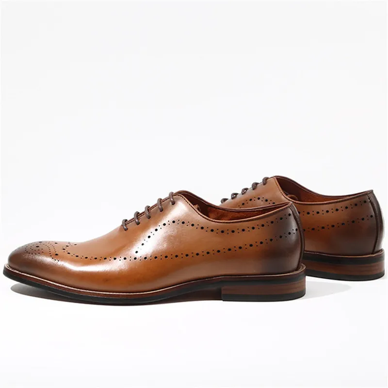 Туфли мужские классические из натуральной кожи Роскошные туфли-оксфорды на