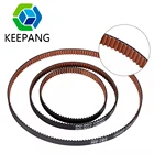 10 шт. нескользящий Ремень ГРМ GT2 6 мм с замкнутой петлей резиновый ремень 110122158200400610852 мм 2 ГТ подходит для GT2 шкив