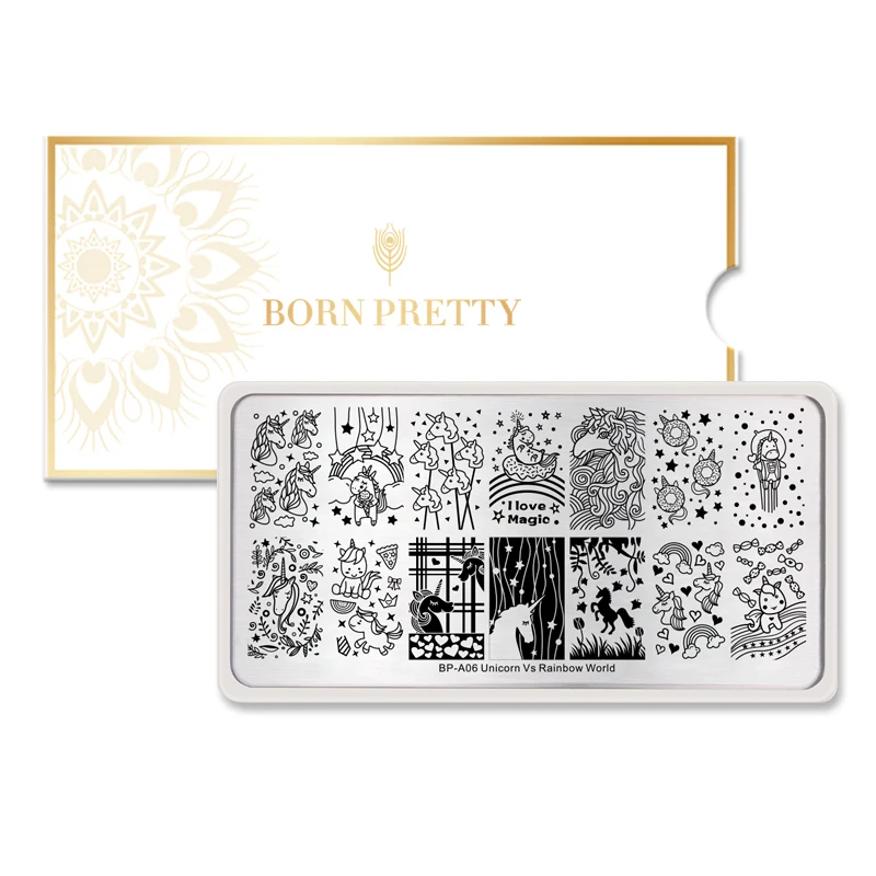 BORN PRETTY ногтей штамповки пластины 12*6 см Животные цветок растения шаблон дизайн ногтей штамп шаблон Лето нержавеющая сталь пластины