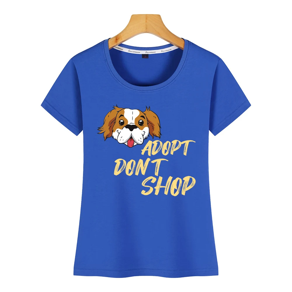 Топы футболки для женщин собак спасательных животных принять не делать покупки