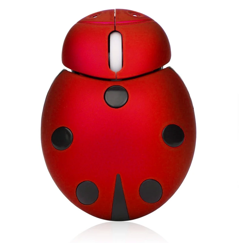 2 4 Ghz Beetle Беспроводная Usb игровая мышь с милыми животными компьютерная без батареи