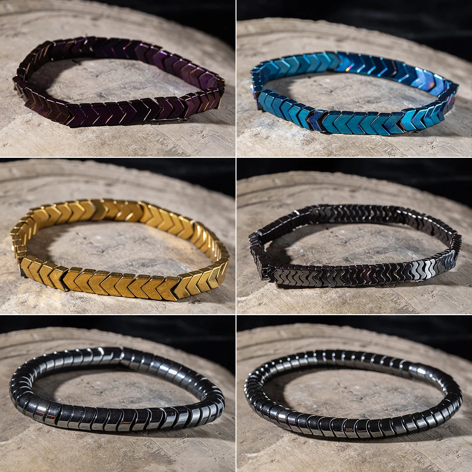 Панк Strand Браслеты Homme Натуральные Камни Бусы Отец Подарки для Мужчин Серебро