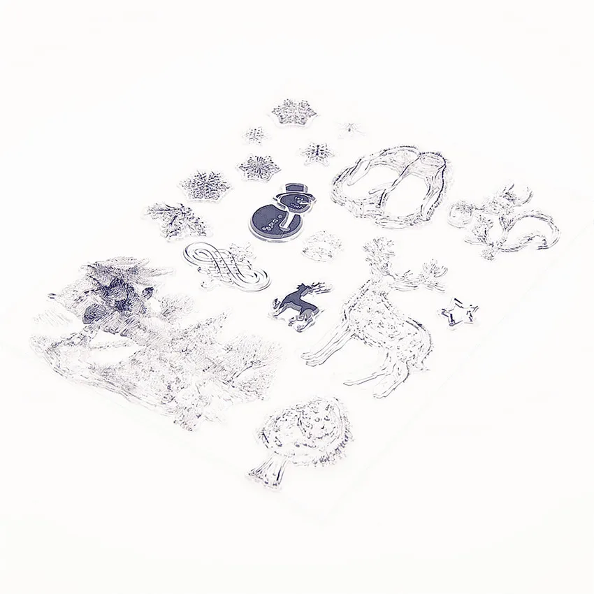 16 5*21 см Пингвин прозрачные штампы/силиконовые уплотнения роликовый штамп для