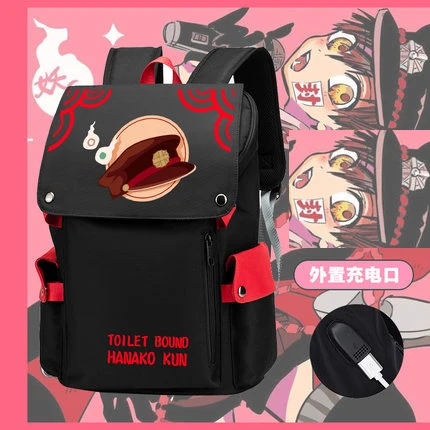 

Anime Jibaku Shounen Hanako-kun Yugi Amane Backpack Student Cartoon School Bag Laptop Bag Shoulders Bag knapsack Cosplay