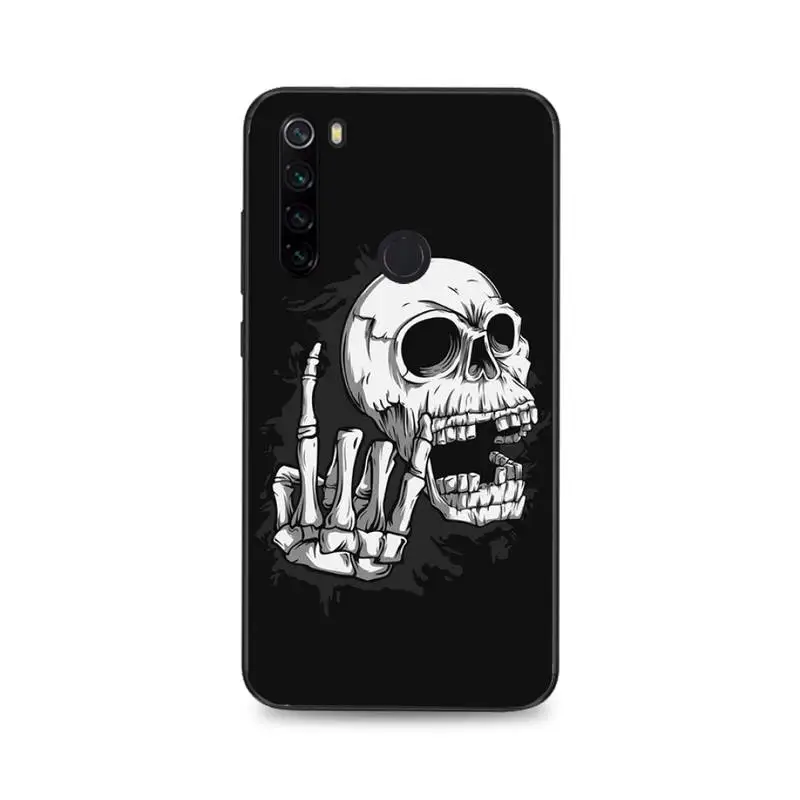 

Babaite Rock roll skull Luxury Unique Phone Cover For Xiaomi Redmi Note8T 7 9 Pro 5A Redmi4X 5A 6A 6 7 8 5Plus