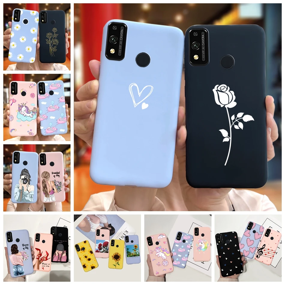 Чехол для Honor 9X Lite с красивой девушкой силиконовый чехол телефона Huawei 9X9XLite мягкий