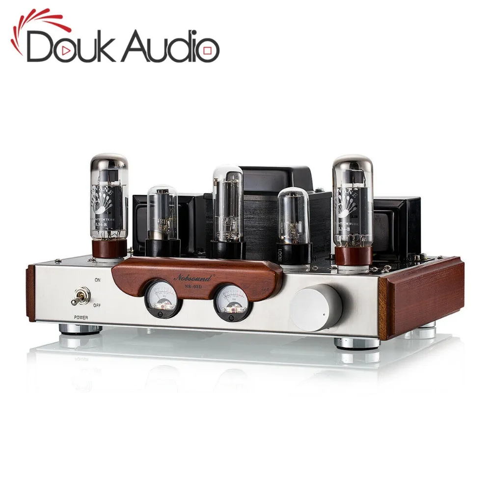 Nobsound ручной работы EL34 усилитель клапанной трубки односторонний 2,0 канальный HiFi класс стерео усилитель мощности