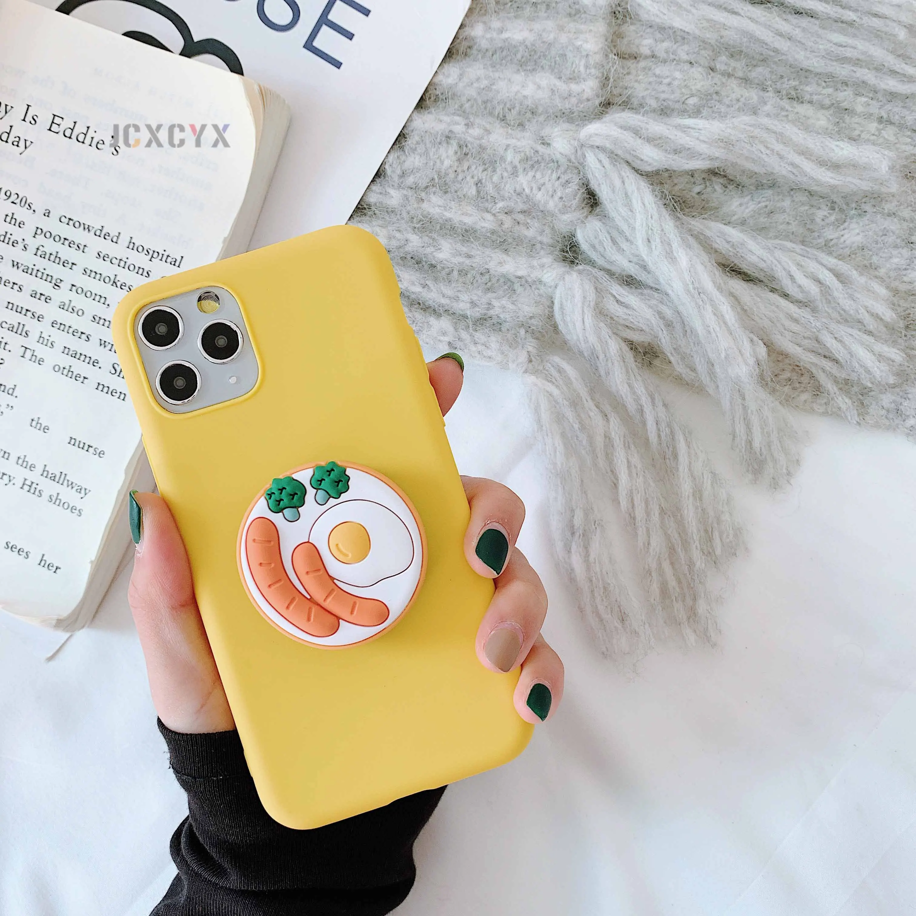 3D милый Cartoo Oreo печенье мягкий чехол для телефона для iphone X XR XS 11 Pro Max 6S 7 8 plus держатель чехол для samsung S8 S9 S10 Note
