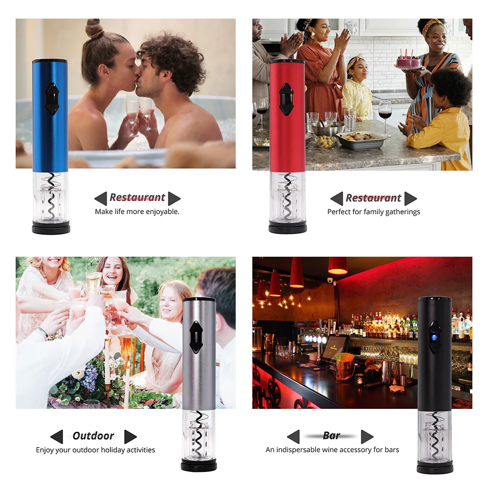 Электрический штопор беспроводной для бутылок вина автоматический (аккумулятор)