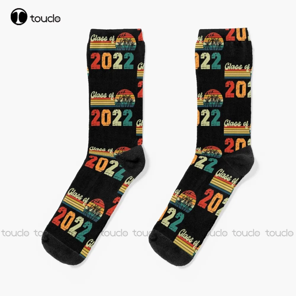 Class Of 2022 Vintage Socks Anime Socks Unisex Adult Teen Youth Socks Personalized Custom 360° Digital Print Hd High Quality
