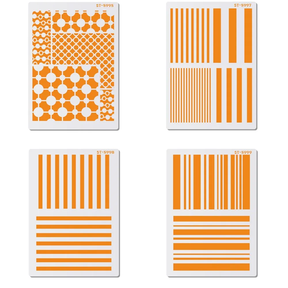 

Комплект из 4 трафаретов для росписи стен и торта