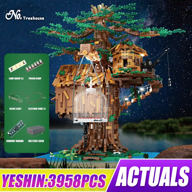 

MOULD KING 16033 City Street View Architecture The Creative Tree House MODEL KIT BUILD BLOCK Construction Set TOY FOR CHILD Boy