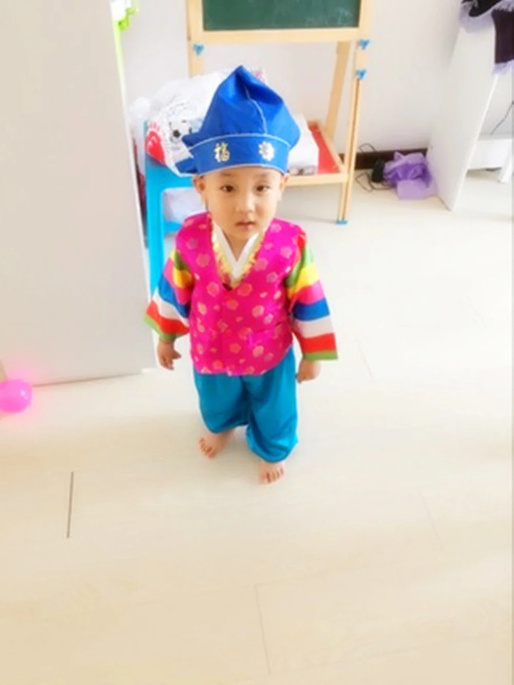 

2019 Top Sale Korean Traditional Hanbok for Baby Boy Birthday Party Korean National Kid Dolbok Birthday Gifts