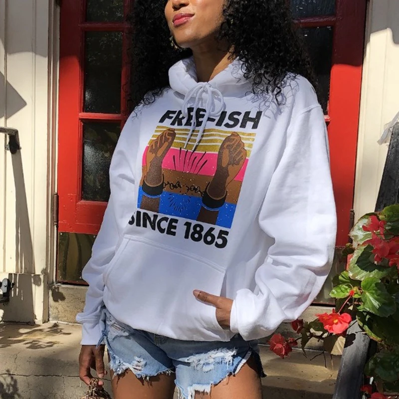 

Толстовка Женская с принтом на шнуровке, Модный свитшот с карманами, Повседневный пуловер для девушек, белого цвета, большие размеры, на осе...